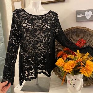 Black lace long sleeve